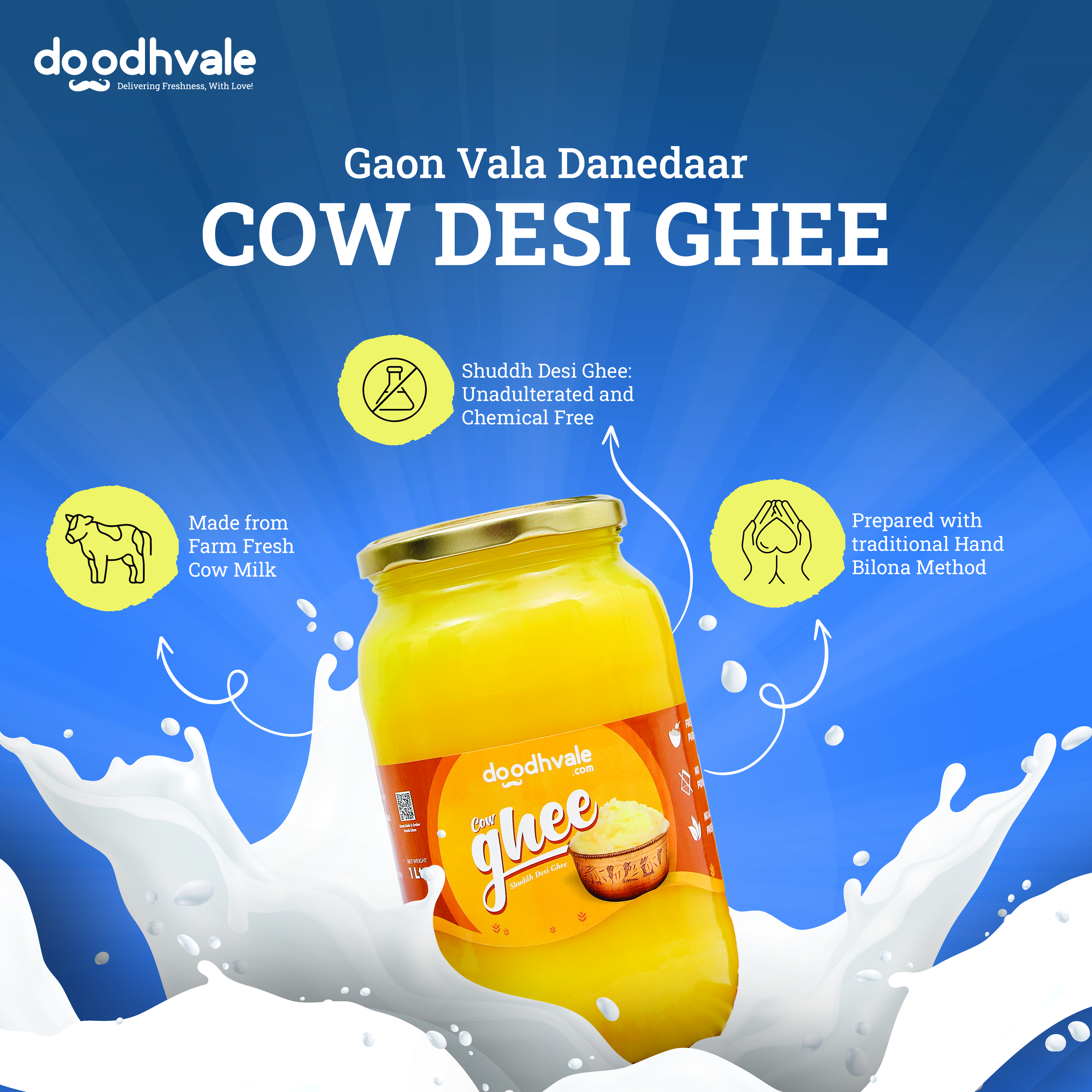 Buy Classic Cow Shuddh Bilona Ghee