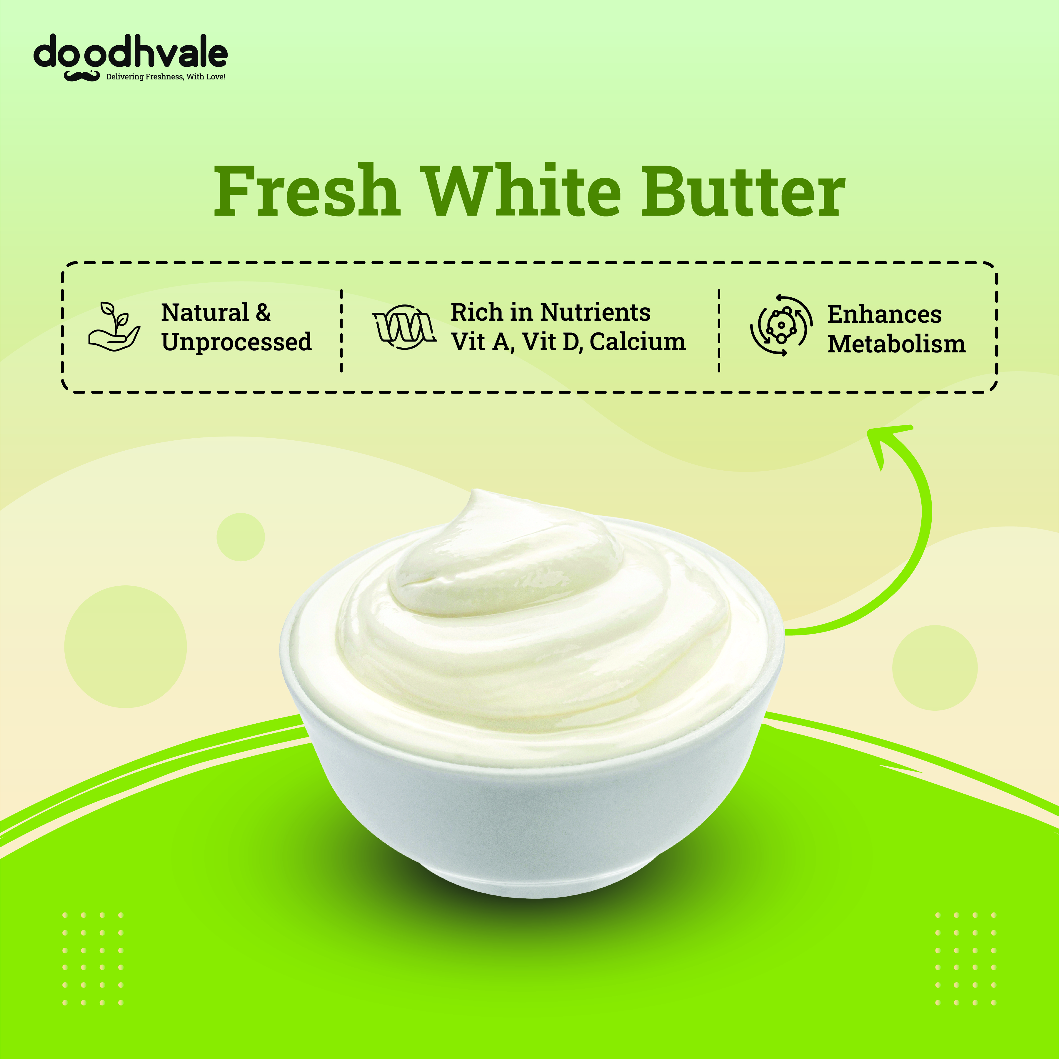 Buy Fresh White Butter (Safed Makkhan)