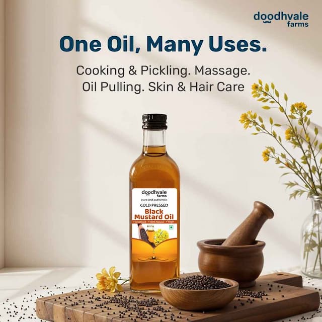 Buy Black Mustard Oil - Cold Pressed