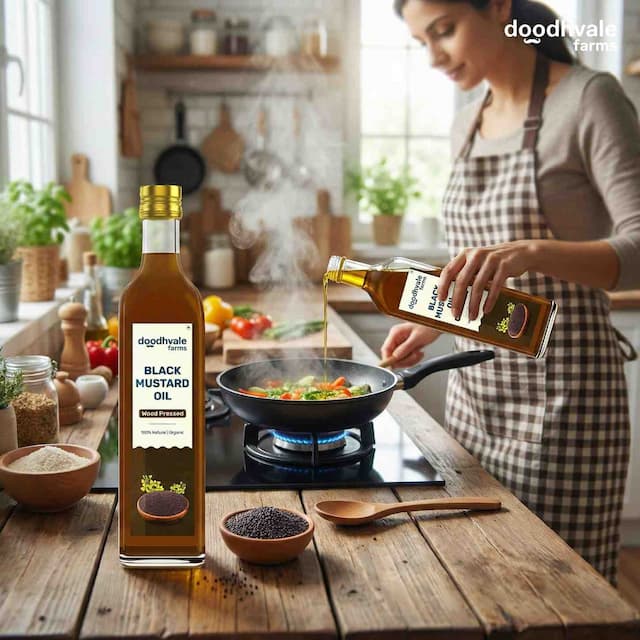 Buy Black Mustard Oil - Cold Pressed 500ml