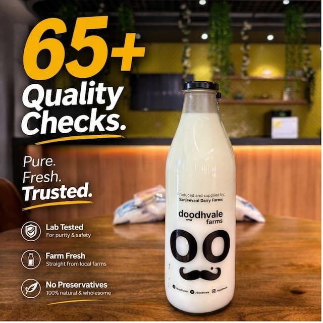 doodhvale farms Buy Cow Milk Premium - Glass Bottle