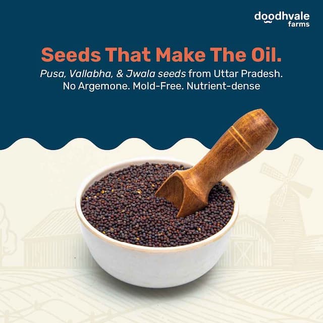 doodhvale farms Buy Black Mustard Oil - Cold Pressed