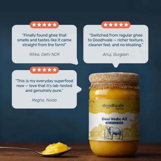 doodhvale farms Buy Cow A2 Vedic Desi Ghee